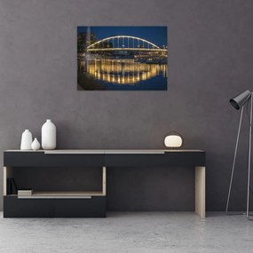Tablou pe sticlă cu făntână arteziană (70x50 cm)