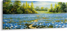 Tablou - Drum de câmp, pictură în ulei (120x50 cm)
