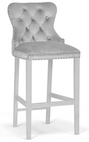 Scaun Bar Madame Gri/Alb BL03 L70 cm