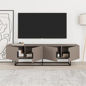 Masă TV gri/bej 200x55 cm Titan – Marckeric
