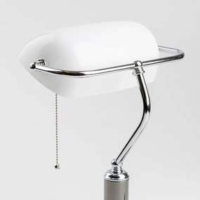 Lampă de birou Brilagi BANK OFFICE 1xE27/60W/230V negru/argintiu/alb