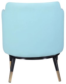 Fotoliu design, model alb-negru/ piele ecologică neo mint, EMREN