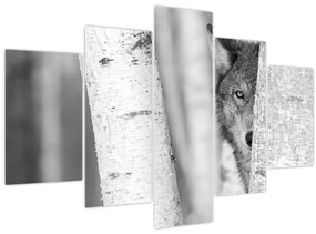 Tablou - Lupul din pădure (150x105 cm)