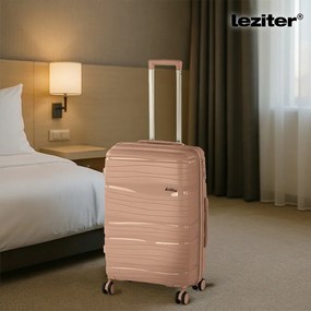TraveLux Voyager valiză medie cu capac dur 68x45x25 cm aur roz