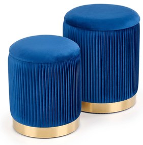 Set 2 buc. taburete Solo (albastru închis). Promo -6%. 1008091