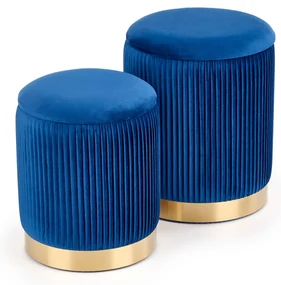 Set 2 buc. taburete Solo (albastru închis). Promo -6%. 1008091