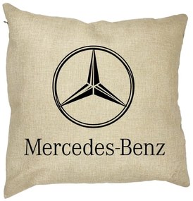 Perna Decorativa Patrata Mercedes, 40x40 cm, Husa Detasabila, Burduf