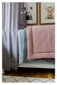 Covoraș de joacă din bumbac Kindsgut Mat, 70 x 90 cm, roz