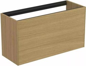 Dulap baza suspendat Ideal Standard Atelier Conca 1 sertar 100 cm finisaj stejar deschis