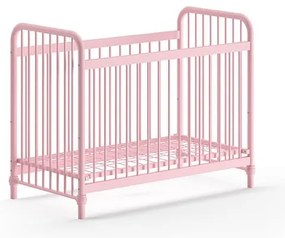 Pătuț roz din metal 60x120 cm BRONXX – Vipack
