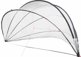 vidaXL Dom pentru piscină Manual Transparent 546 x 516 x 250 cm PVC