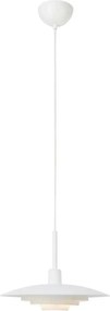 Markslöjd 108874 - Pendul pe cablu PINY 1xE27/60W/230V Ø 35 cm alb