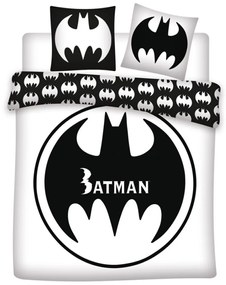 Batman White dublu, dublu cuvertură de pat 240×220cm, 65x65 cm