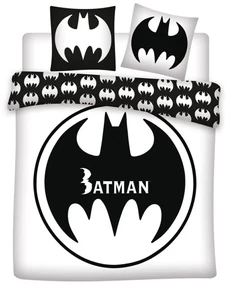 Batman White dublu, dublu cuvertură de pat 240×220cm, 65x65 cm