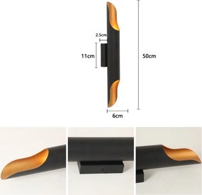 Brilagi - Aplica de perete KALMAR 2xE27/40W/230V negru/bronz