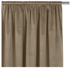 Draperie bej dimout (semi-opacă) din catifea 200x225 cm Velto – Filumi