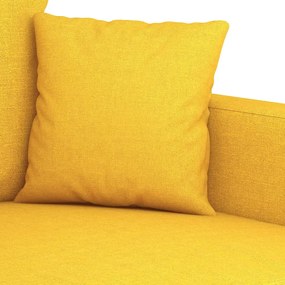 Canapea cu 2 locuri, galben deschis, 120 cm, material textil Galben deschis, 138 x 77 x 80 cm