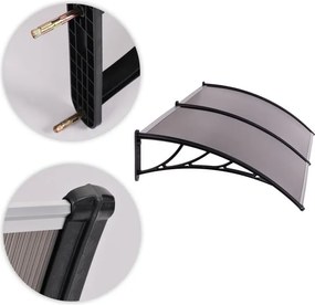 Copertină dublă din policarbonat deasupra ușii din față 200 x 100 cm