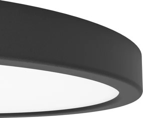 Eglo 901326-LED Plafonieră de baie FUEVA LED/14,2 W/230 V/Ø 27,8 cm/IP44 negru
