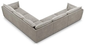 Colțar gri deschis (cu colț variabil) Vanda – Mazzini Sofas