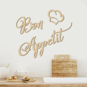 DUBLEZ | Inscripție pentru peretele din bucătărie - Bon Appetit