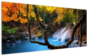 Tablou - Cascade din Asia (120x50 cm)