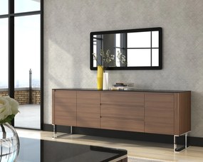 Comoda eleganta design LUX Walnut/Black AC-191-M
