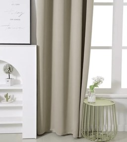 Draperie OXFORD 140x250 cm, bej deschis Agatat: Inele metalice