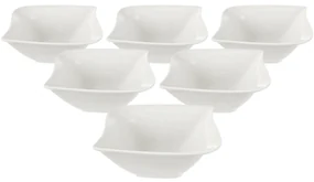 Set de boluri de porțelan Orion Mona Musica, 13,7 x 13,7 cm, 6 buc.