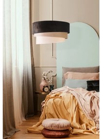 Lustră pe cablu Duolla DEVON 1xE27/40W/230V d. 45 cm negru/bej