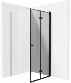 Usa de dus pliabila Deante Kerria Plus 100 cm sticla 6 mm negru mat