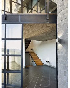 Nordlux - Aplica de perete LED pentru exterior CANTO, 2xLED/6W/230V, IP44, argintie