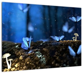 Tablou cu fluturi alabstre (70x50 cm)