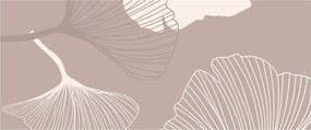 Tablou - Frunze bej N⁰1 (120x50 cm)