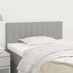 vidaXL Tăblie de pat, gri deschis, 80x5x78/88 cm, textil