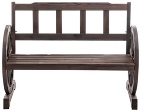 Bancă de grădină, maro, SABA TYPE 1, S
