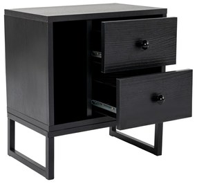 Noptieră Glimmer Wood Black
