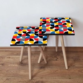 Set 2 Masute Auxiliare 2SHP276 - Multicolor