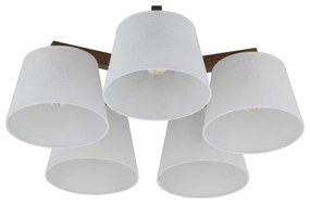 Brilagi - Lustră aplicată LATTE 5xE27/15W/230V pin/alb