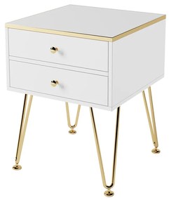 Noptieră Modernă DEPRIMO 23223 - Un adaos elegant și funcțional pentru dormitor, culoare albă încântătoare by Deprimo