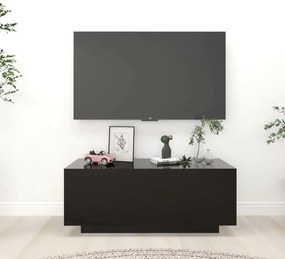 Comodă tv, negru, 100x35x40 cm, pal