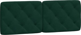 vidaXL Pernă tăblie de pat, verde, 120 cm, catifea