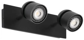 Aplica cu 2 spoturi directionabile design minimalist COCO neagra