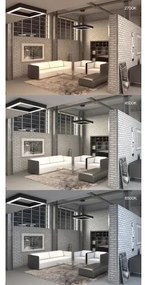 Set 2x plafonieră LED CANTO 2xLED/12W/230V Immax Neo 07074L-15BD + telecomandă