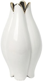 Vaza alba din ceramica, Ø 21 cm, Potter Mauro Ferreti