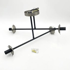 Brilagi - Lustra aplicată MALIVA 4xE14/15W/230V crom mat/fumuriu