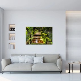 Tablou cu scări într-o pădure tropicală (90x60 cm)