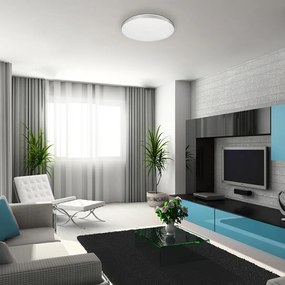 Plafoniera LED moderna Oscar 53cm alb/crom