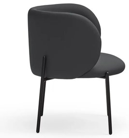 Fotoliu din imitație de piele negru Mogi - Teulat