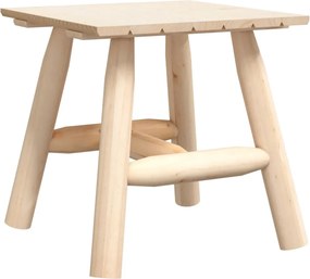 vidaXL Masă laterală, 49x49x50 cm, lemn masiv de molid